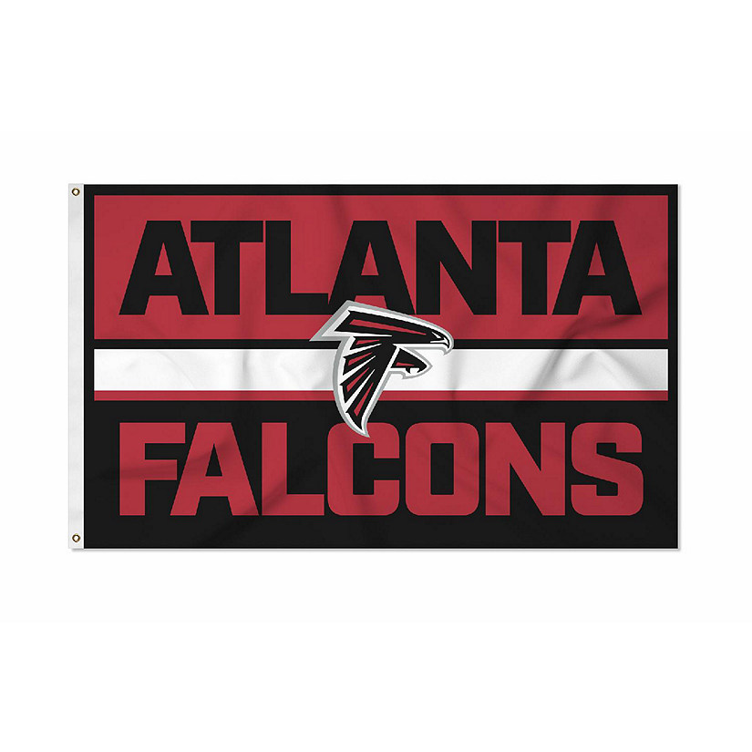 Rico Industries NFL Football Atlanta Falcons Game Day 3' x 5' Banner Flag  Single Sided - Indoor or Outdoor - Home Décor