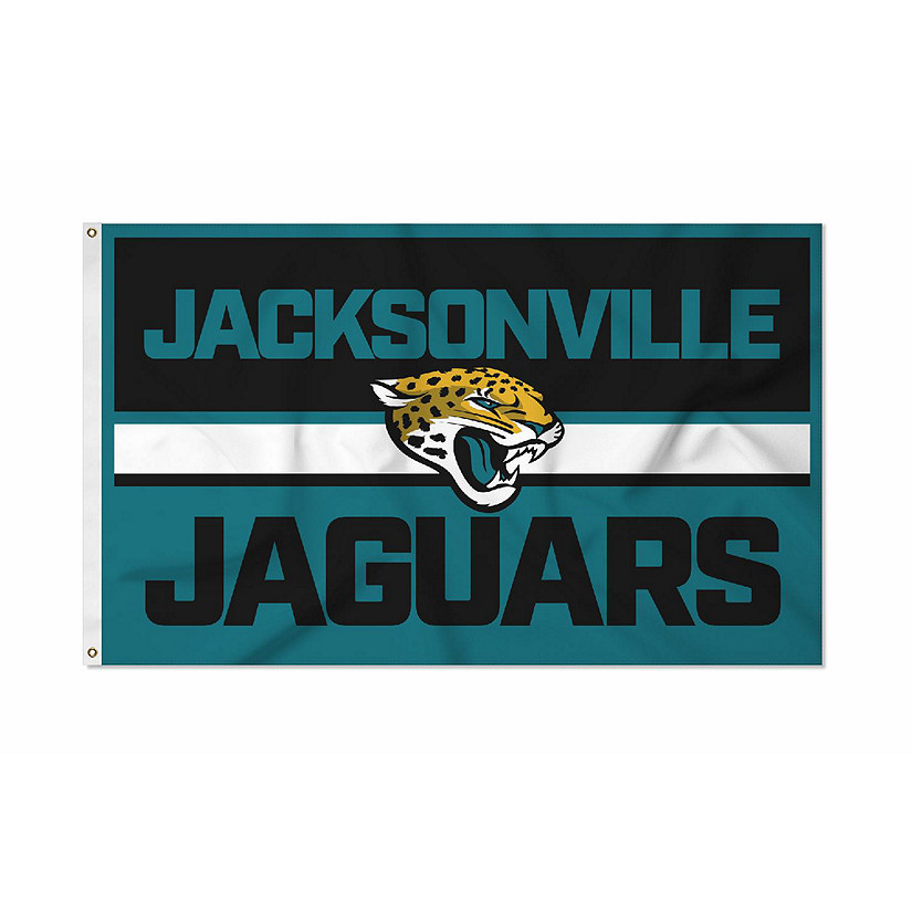 Jacksonville Jaguars NFL Logo Flag - Teal