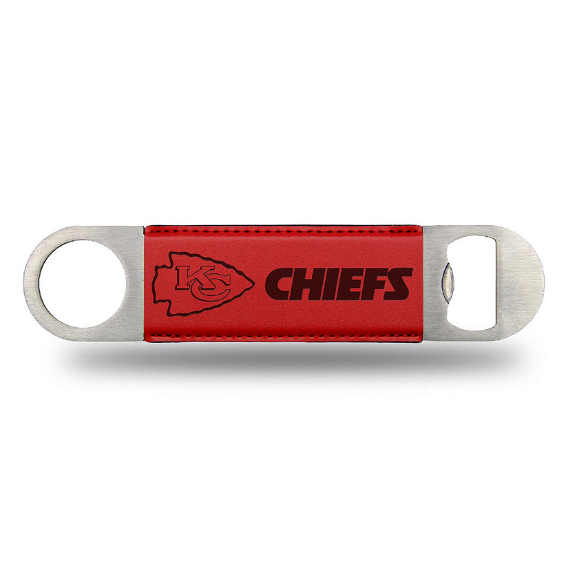 Rico NFL Kansas City Chiefs Laser Engraved Bar Blade Bottle Opener Red