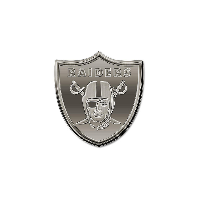 Rico Industries NFL Football Las Vegas Raiders Standard Shield Antique Nickel Auto Emblem for Car/Truck/SUV Image