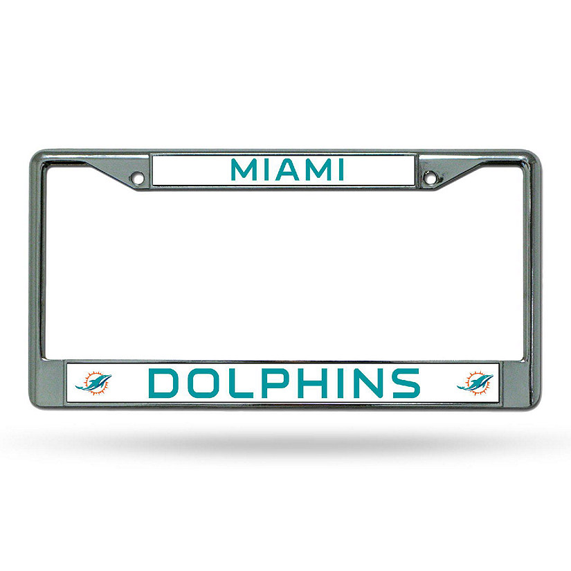 Rico Industries Miami Dolphins - Metal License Plate Tag