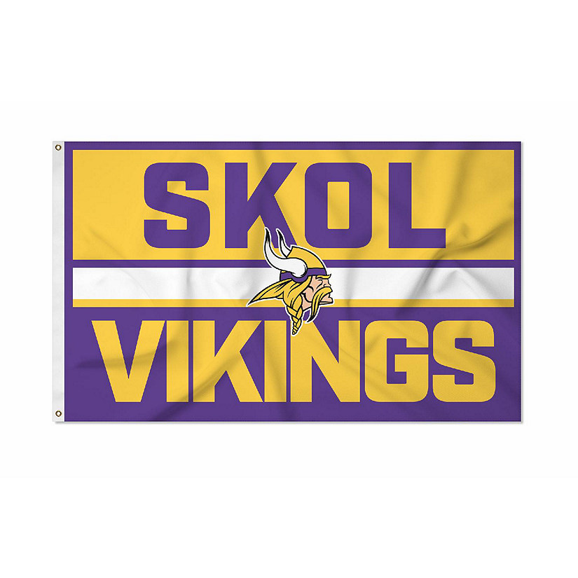 3x5 Foot Minnesota Vikings SKOL Flag