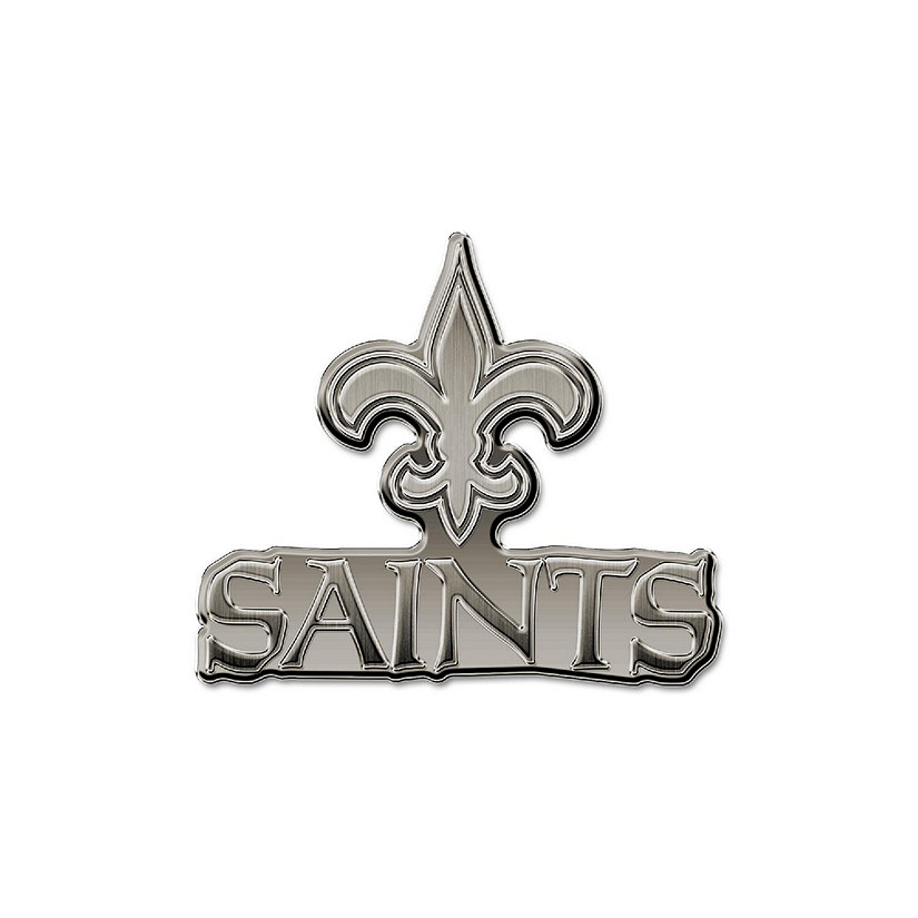 Rico Industries NFL Football New Orleans Saints Standard Antique Nickel Auto Emblem for Car/Truck/SUV Image