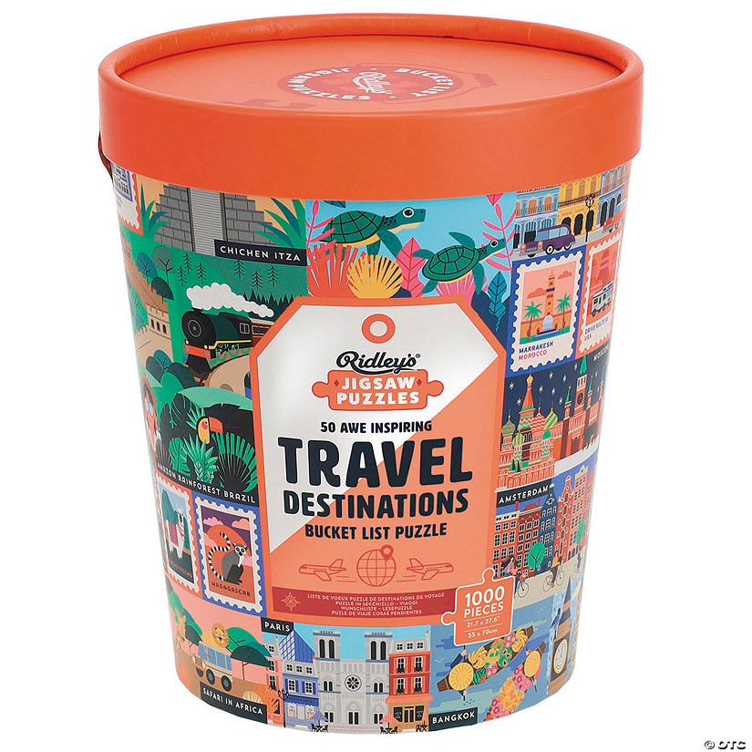 Ridley&amp;#8217;s Awe-Inspiring Travel Destinations 1,000-Piece Jigsaw Puzzle Image