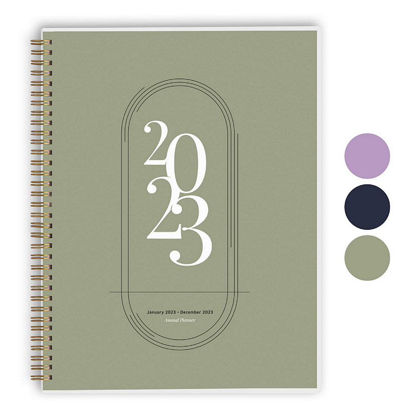 Rileys & Co. - (8.5 x 11-Inches) Annual Weekly & Monthly Agenda Planner, Jan - Dec 2024 Image