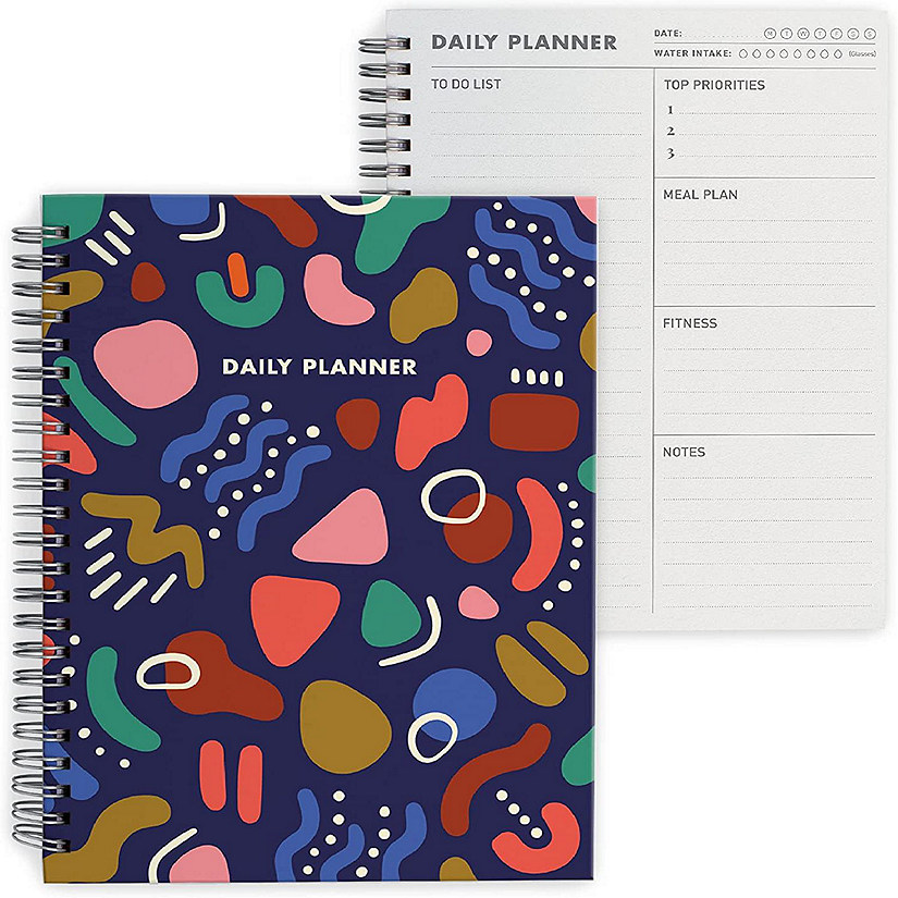 Rileys & Co Undated Planner For Women, 240 Pages, 8 x 6", Dark Blue Image