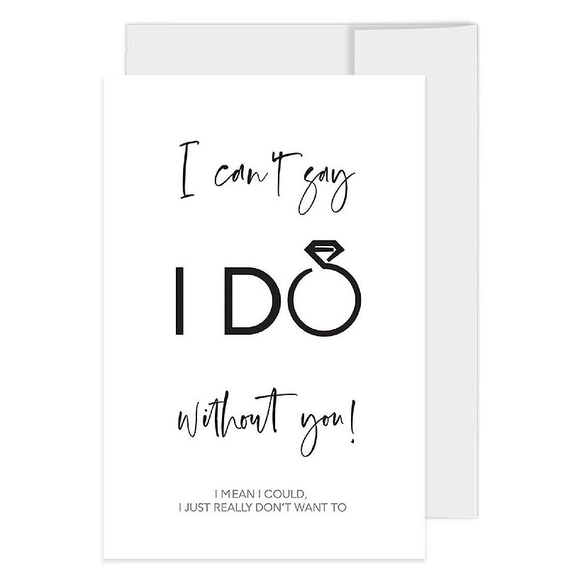 Ring Design Bridesmaid Cards 4x6IN 16PC Image