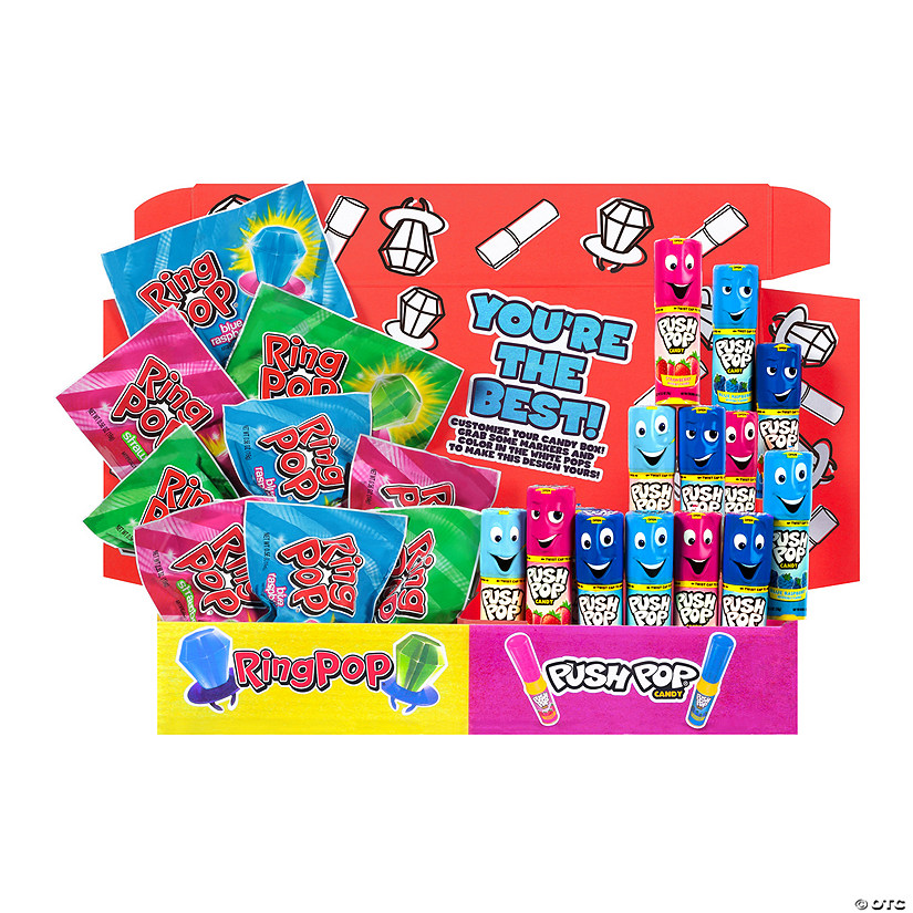 Ring Pops<sup>&#174;</sup> and Push Pops<sup>&#174;</sup> Lollipop Fun Box - 30 Pc. Image