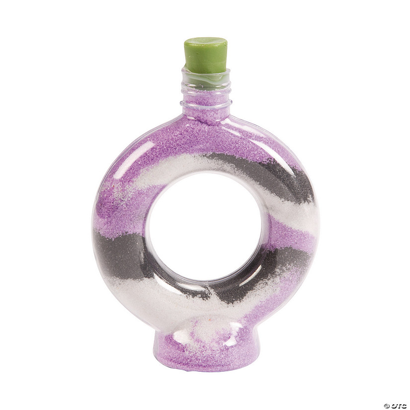 Ring-Shaped Sand Art Bottles - 12 Pc. Image