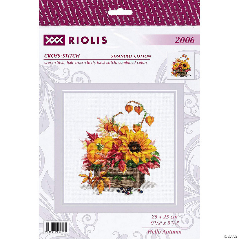 Riolis Cross Stitch Kit Hello Autumn Image