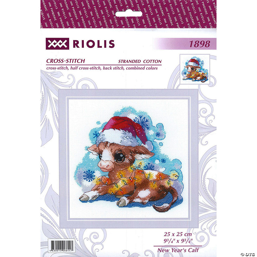 Riolis Cross Stitch Kit New Year's Calf Image