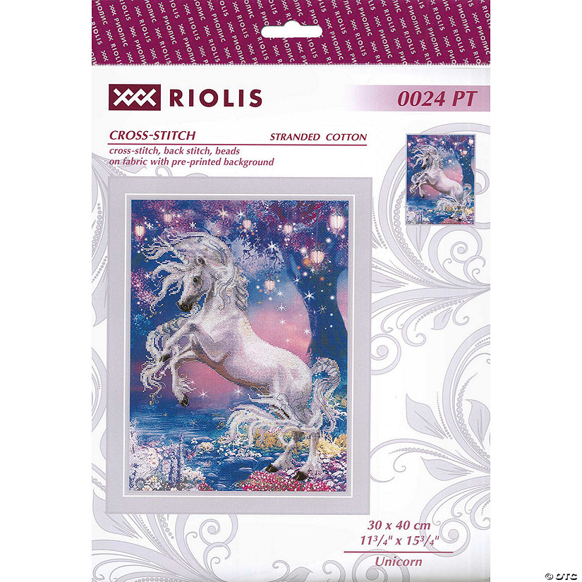 Riolis Cross Stitch Kit Unicorn Image
