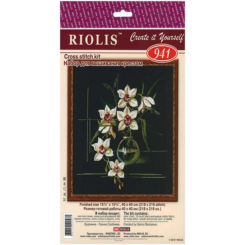 Riolis Cross Stitch Kit White Orchid