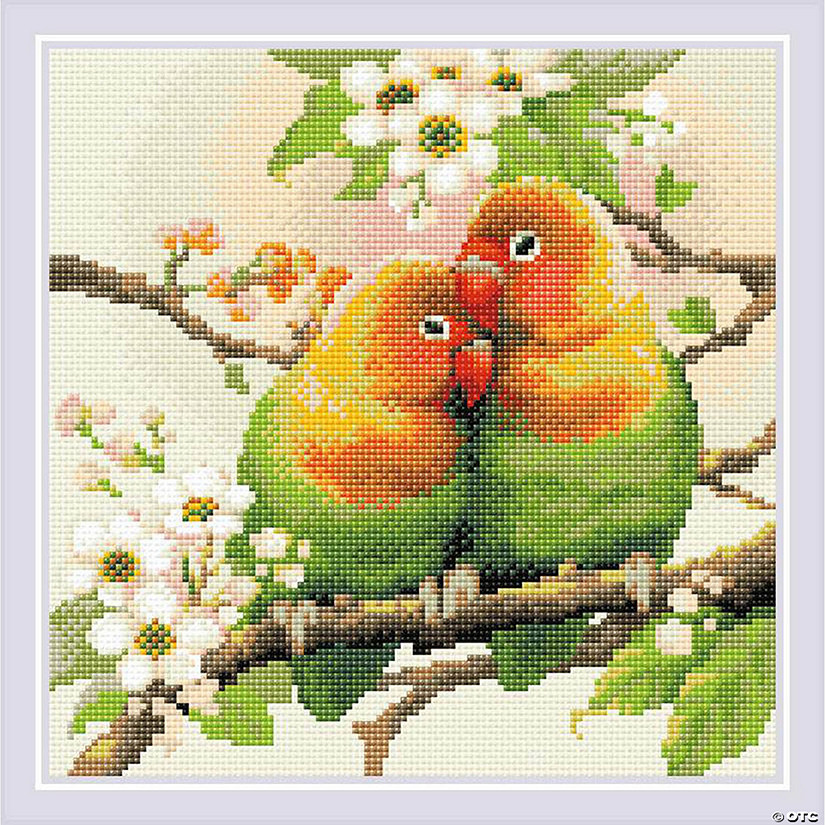 Riolis Diamond Mosaic Kit 11.75x11.75 Lovebirds Image