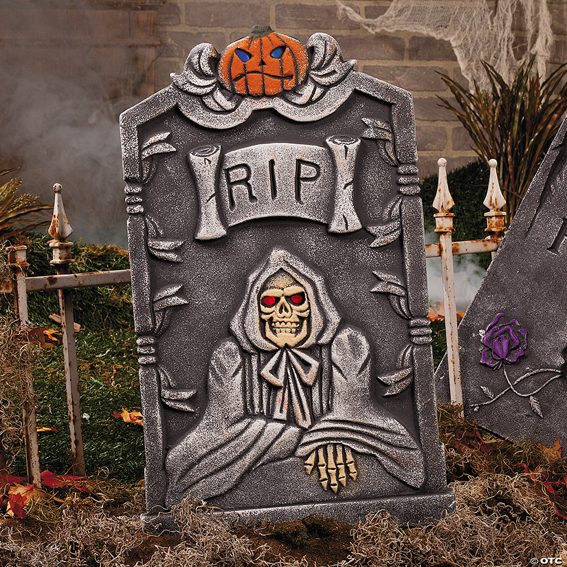 “RIP” Tombstone with LED Light - Discontinued