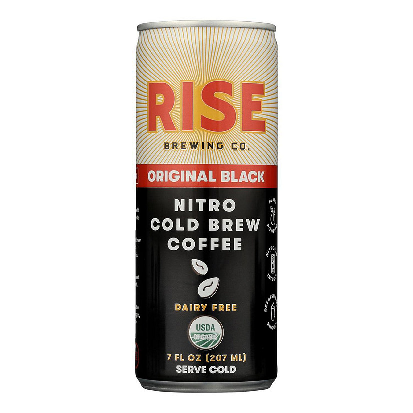 Rise Brewing Co - Cld Brew Coffee Org Black - Case of 12 - 7 FZ Image