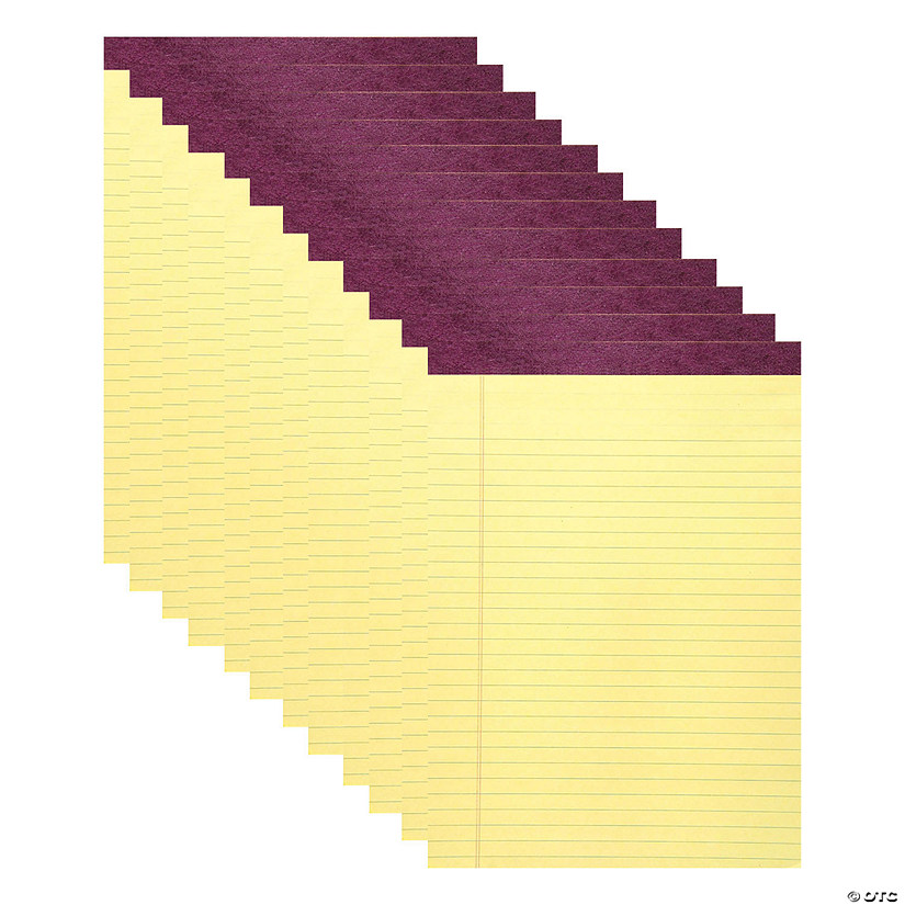 Roaring Spring Paper Products Legal Pad, Standard, Canary, Pack of 12 Image