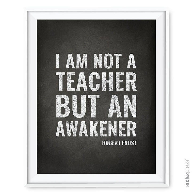 Robert Frost Teacher Quote, 1-Pack Image