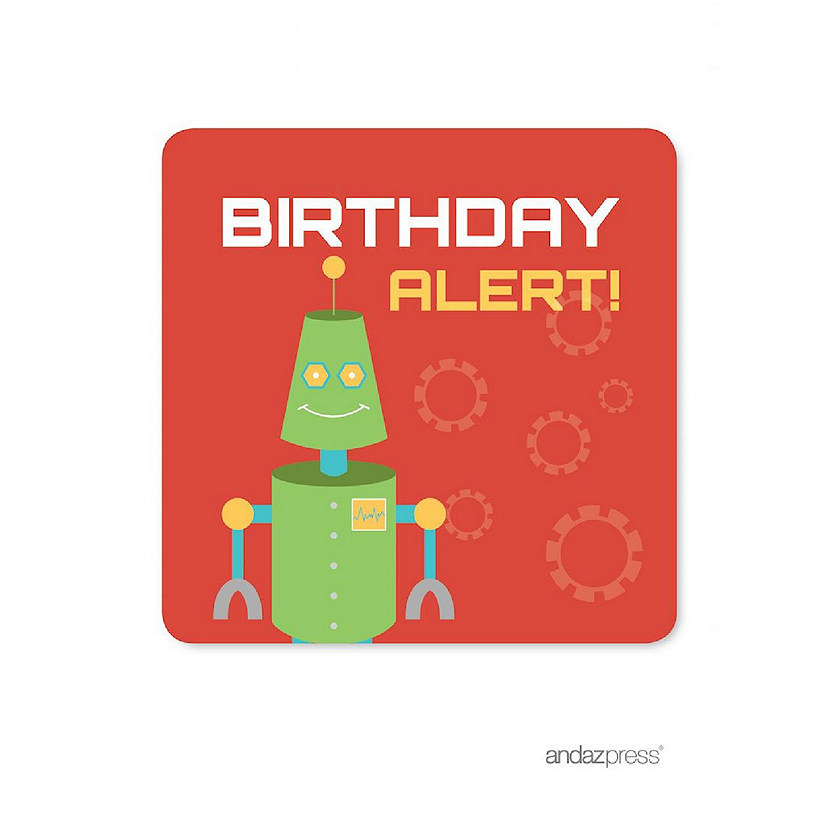 Robot Birthday Alert 40-Pack Image