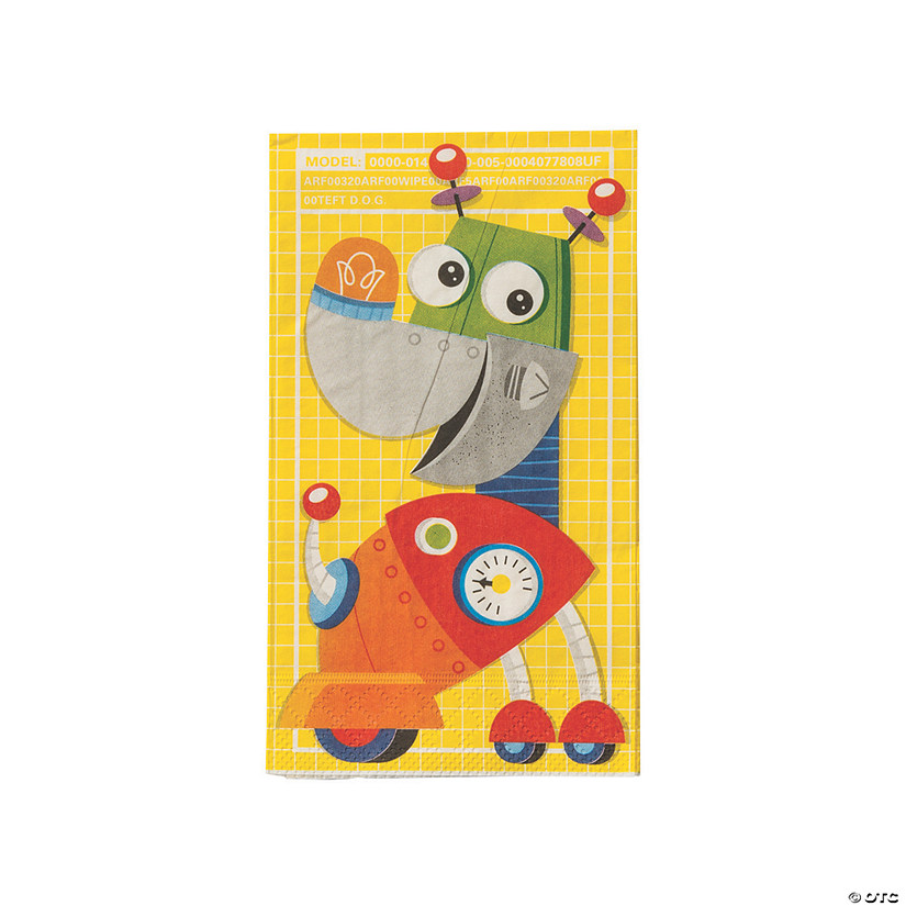 Robot Party Dinner Napkins - 16 Pc. Image