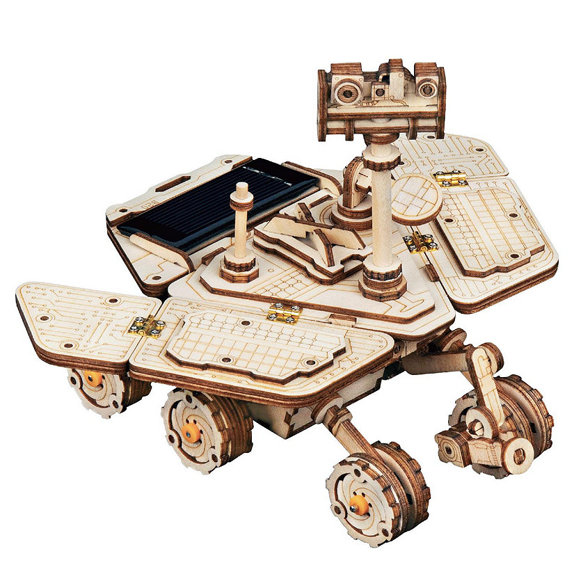Robotime Moveable 3D Wooden STEM Project - Space Hunting Solar Energy Assembly Toy Image