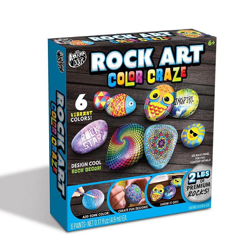 Rock Art Color Craze DIY Craft Kit  Includes 2 lbs of Premium Rock Image