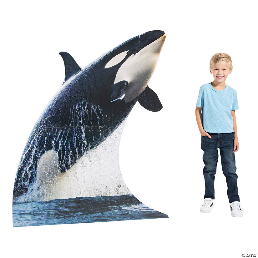 Rocky Beach VBS Orca Cardboard Cutout Stand-Up Image