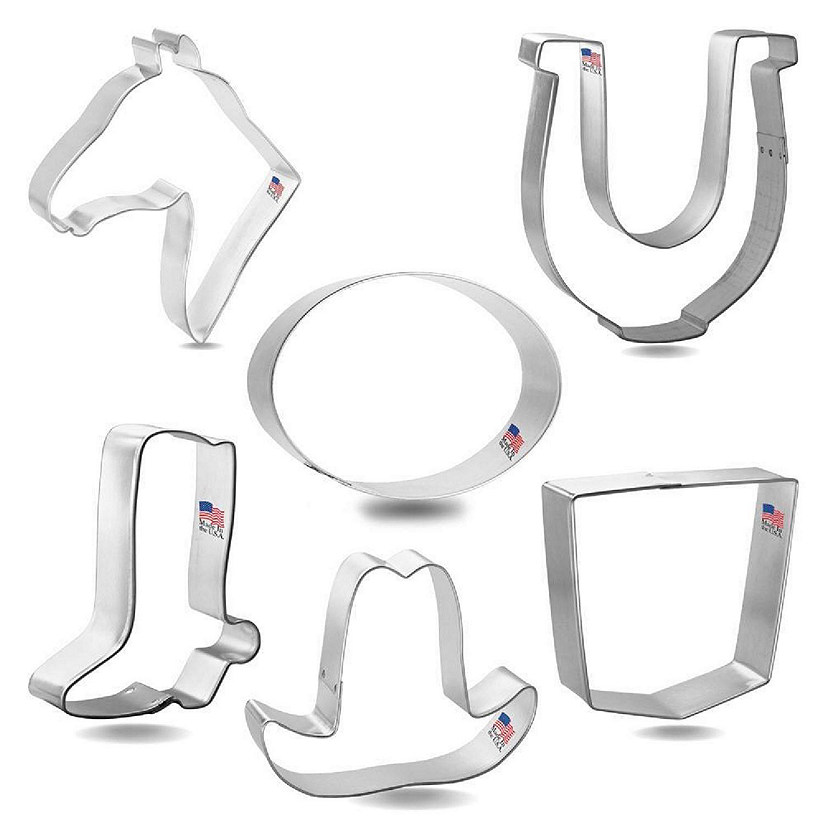 Rodeo Cowboy Cookie Cutter 6 Pc Set HS0472 Image