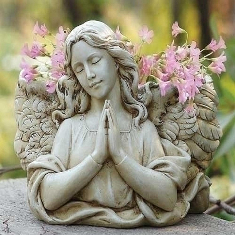 Roman Joseph Studio Angel Wing Planter Garden Statue 6.5 Inch Cream 68437 Image