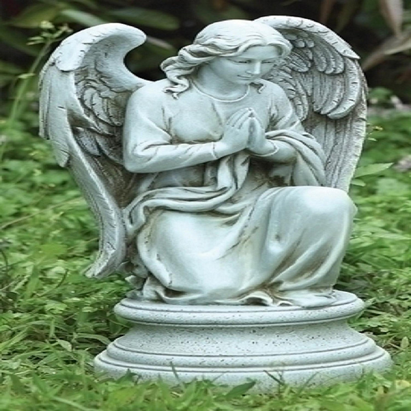 Roman Joseph Studio Praying Angel Garden Statue 17.7 Inch Grey 40063