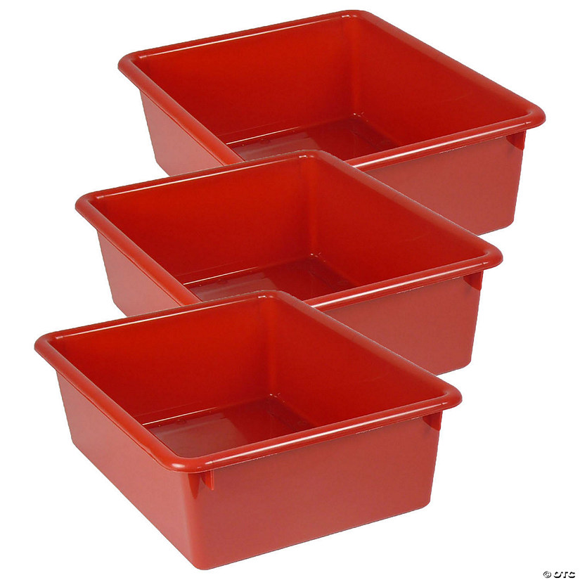 Romanoff Double Stowaway Tray Only, Red, Pack of 3 Image