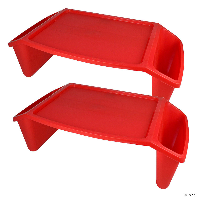 Romanoff Lap Tray, Red, Pack of 2 Image