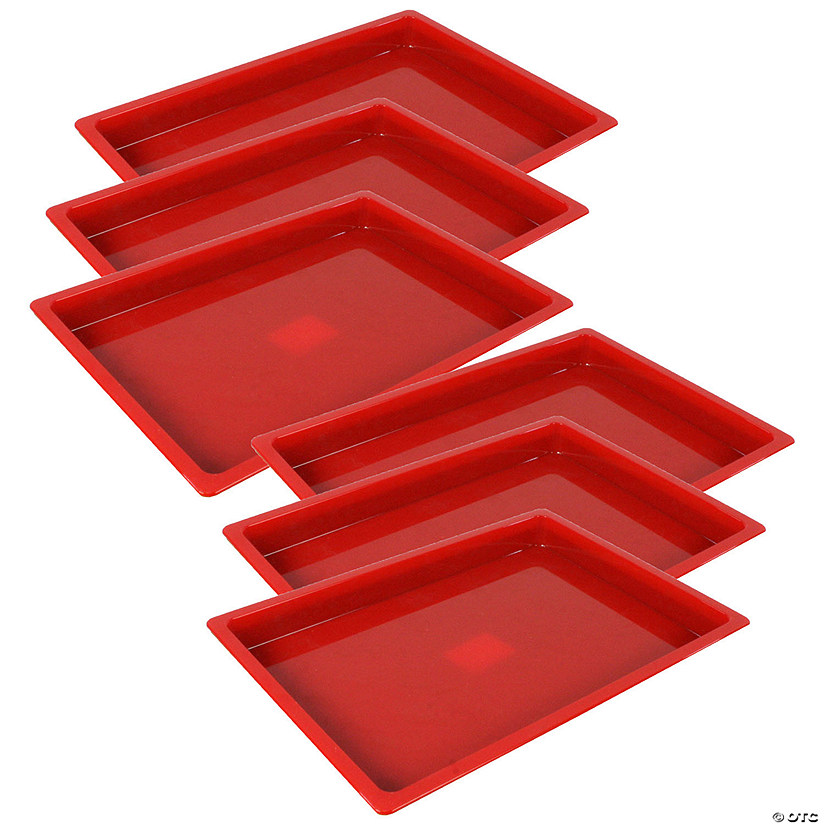 Romanoff Medium Creativitray, Red, Pack of 6 Image