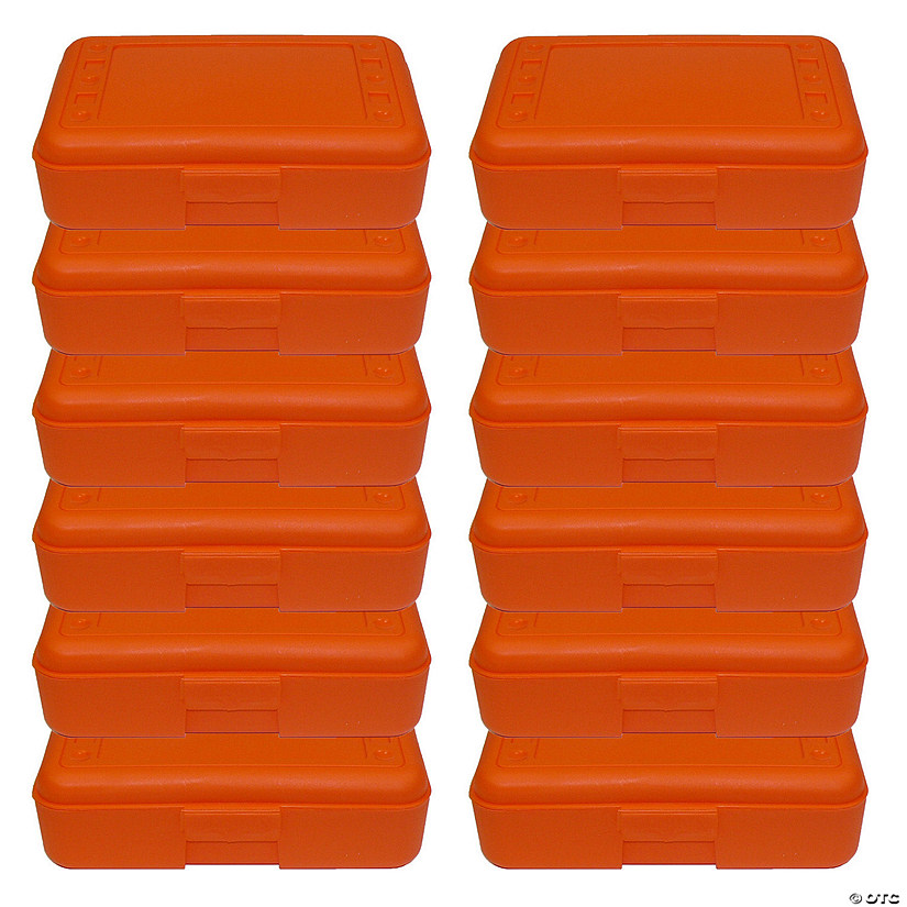 Romanoff Pencil Box, Orange, Pack of 12 Image