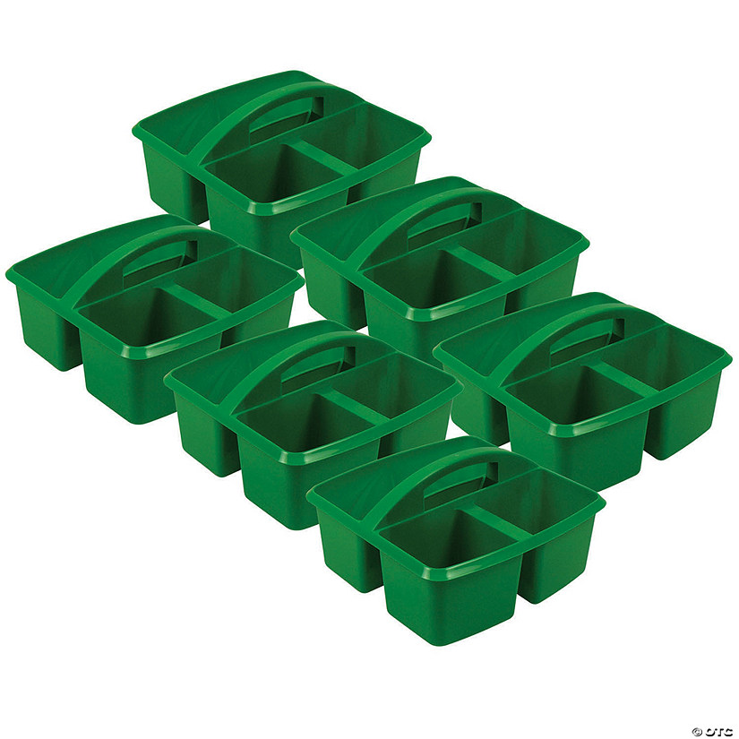 Romanoff Small Utility Caddy, Green, Pack of 6 Image
