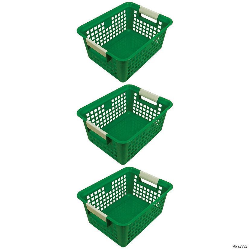 Romanoff Tattle&#174; Book Basket, Green, Set of 3 Image
