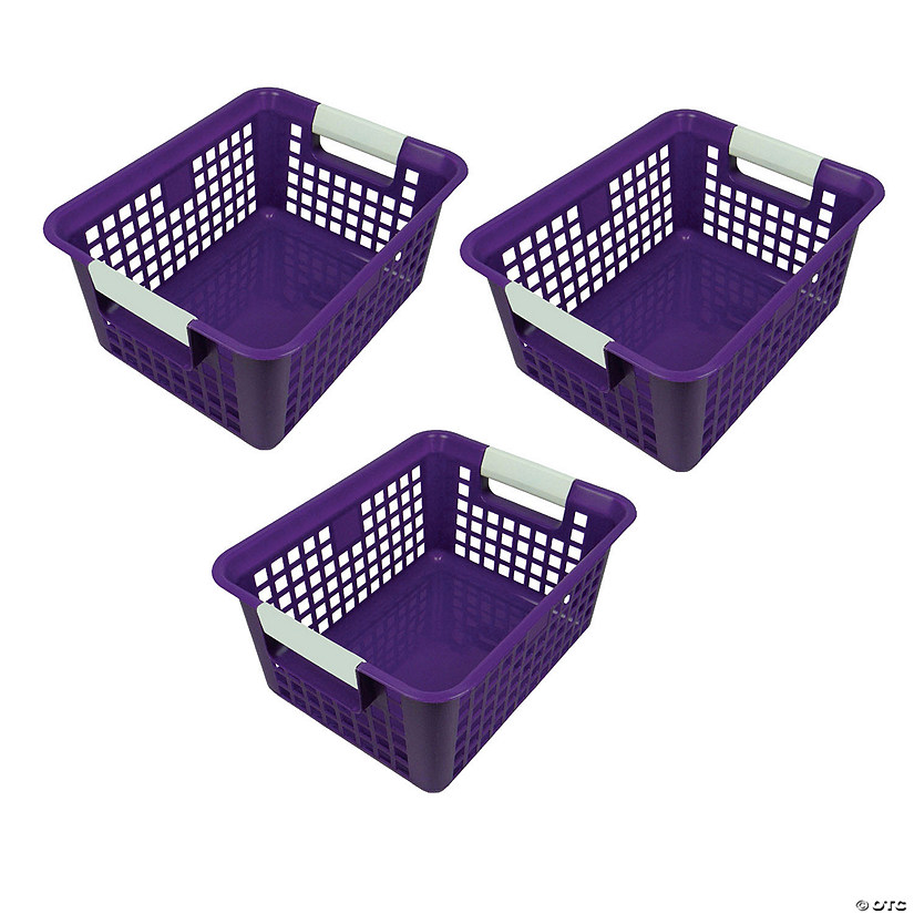 Romanoff Tattle&#174; Book Basket, Purple, Set of 3 Image