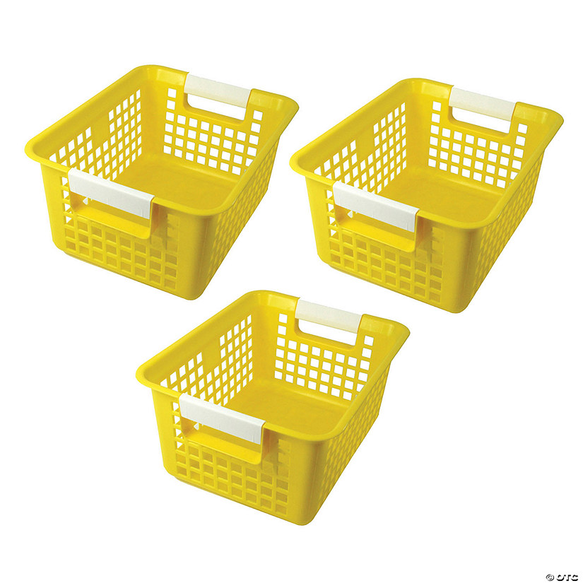 Romanoff Tattle&#174; Book Basket, Yellow, Set of 3 Image