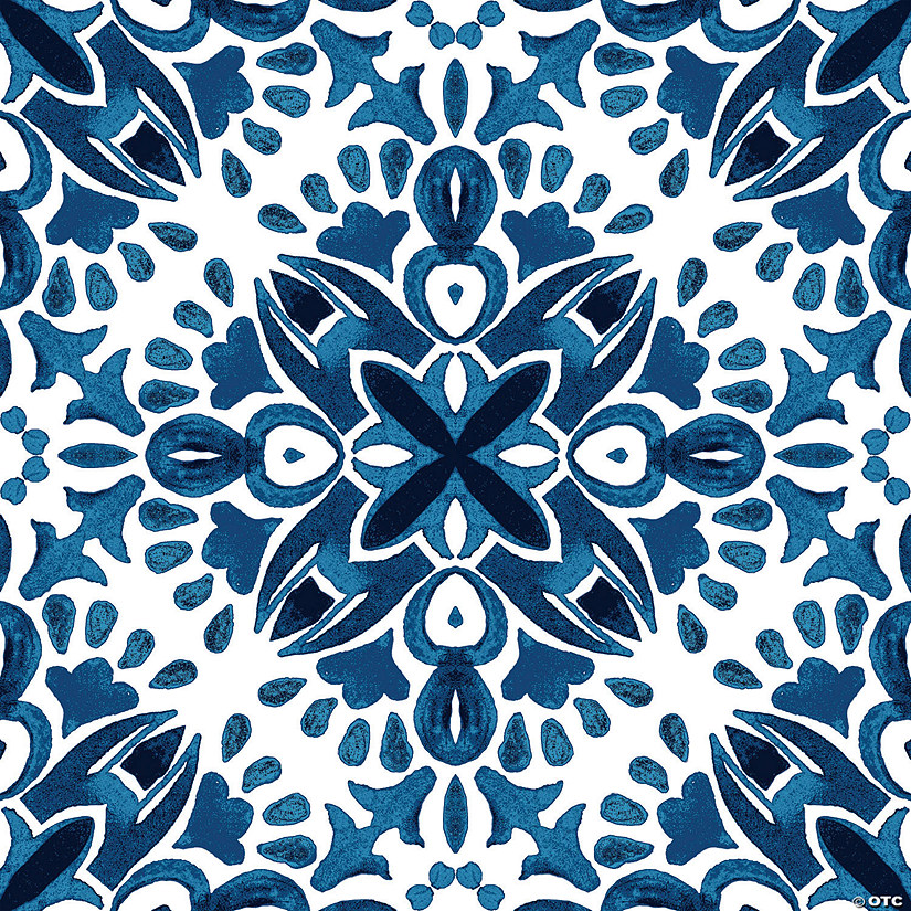 RoomMates Amalfi Blue Peel And Stick Floor Tile Image