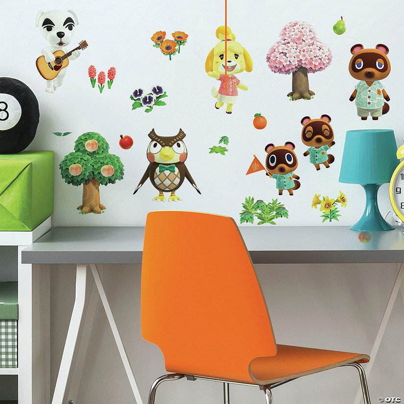 RoomMates Animal Crossing Peel and Stick Wall Decals Image