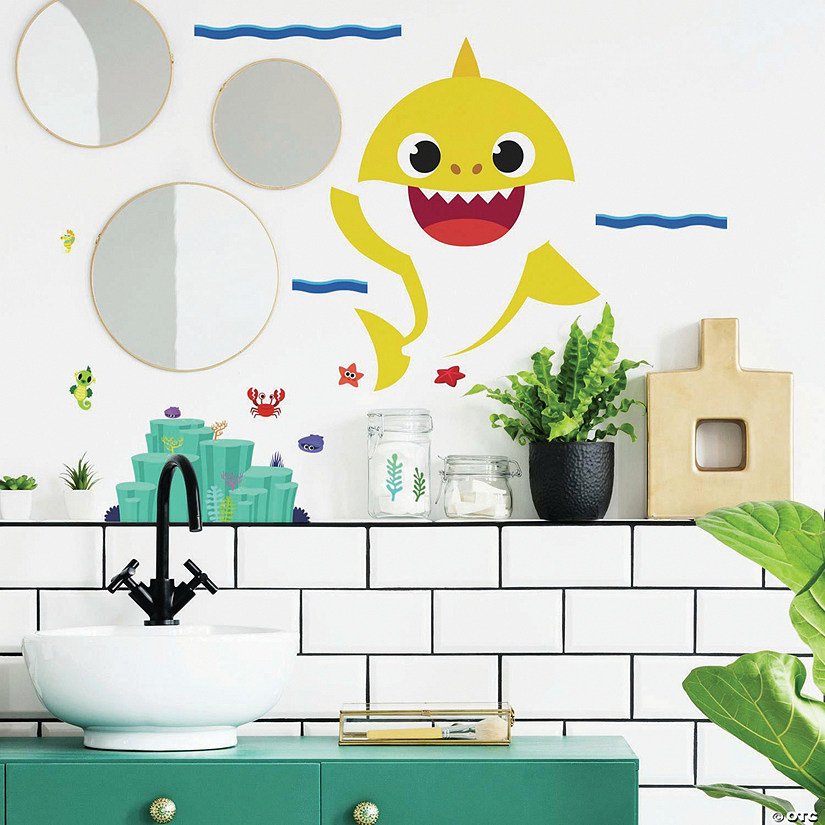 RoomMates Baby Shark Peel and Stick Giant Wall Decals Image