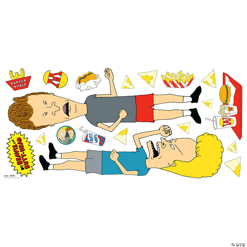 RoomMates Beavis And Butt-Head Peel And Stick Giant Wall Decals Image
