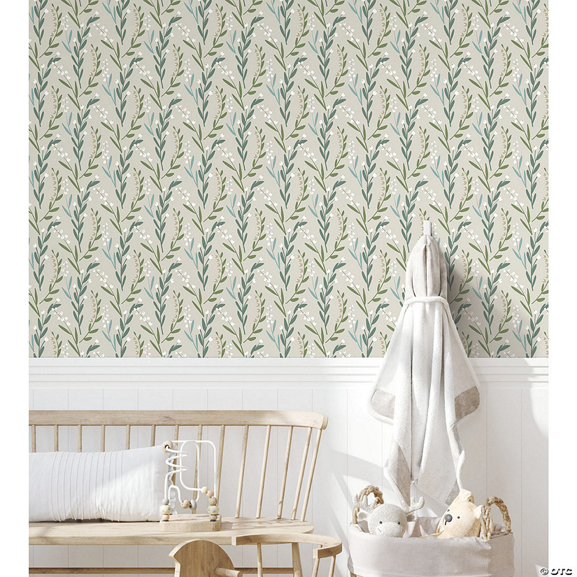 RoomMates Budding Branches Peel & Stick Wallpaper - Taupe Image