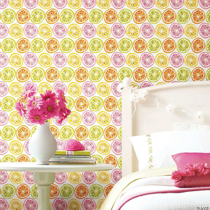 RoomMates Citrus Sweet Peel & Stick Wallpaper Image