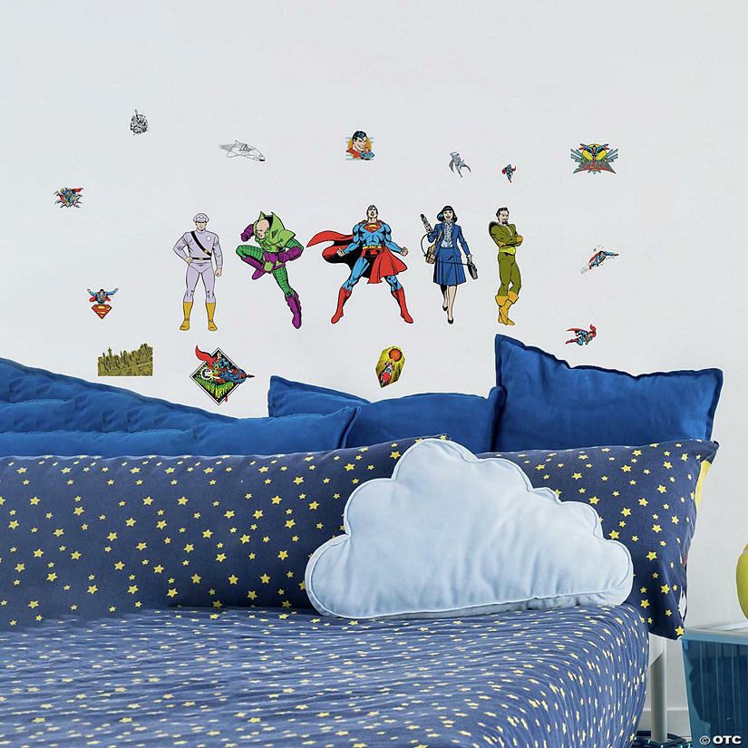 Roommates Classic Superman Characters Peel And Stick Wall Decals Image