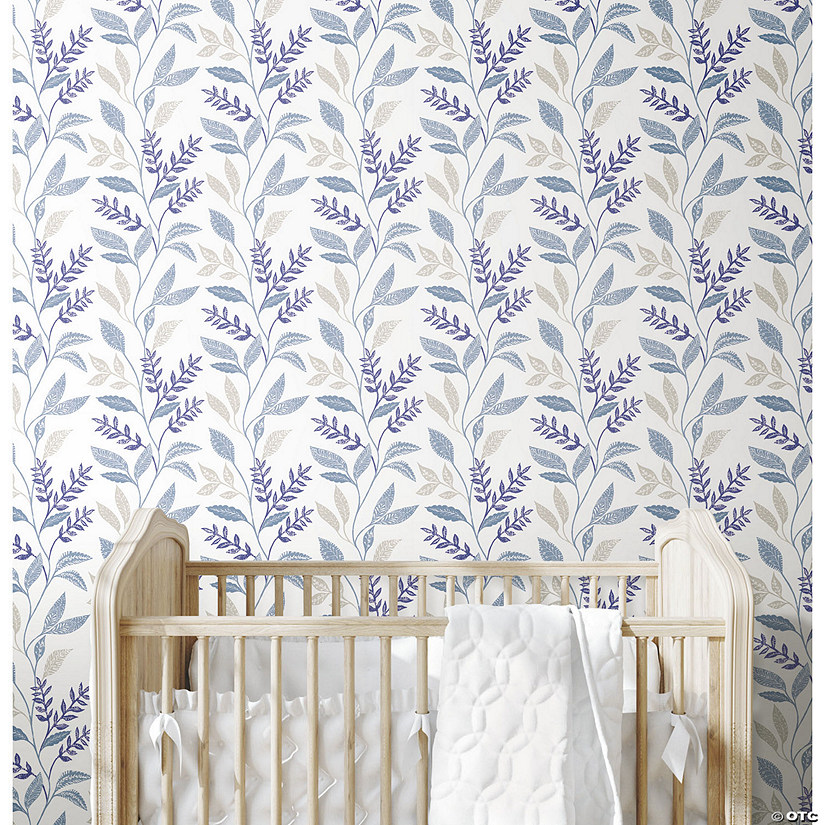 RoomMates Cottage Vine Peel & Stick Wallpaper - Blue