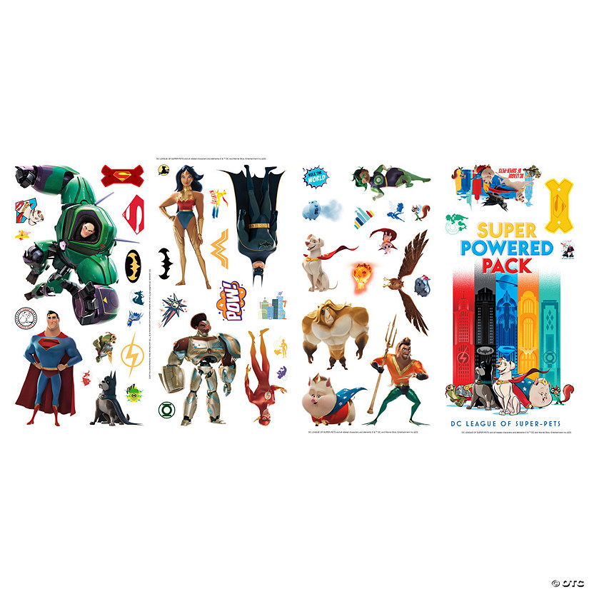 RoomMates DC League Of Super-Pets Peel & Stick Wall Decals Image