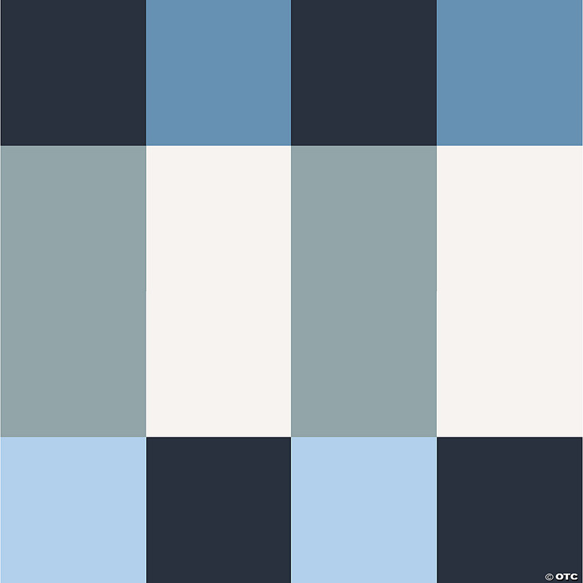 RoomMates Framework Blue Peel and Stick Wallpaper Image