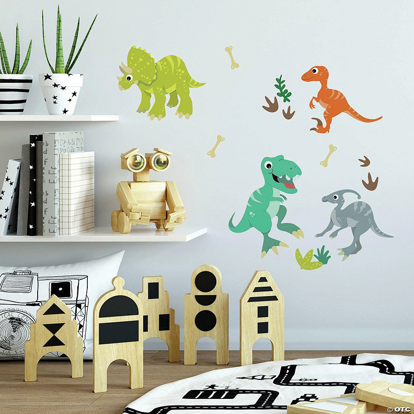 RoomMates Friendly Dinosaur Peel and Stick Wall Decals Image