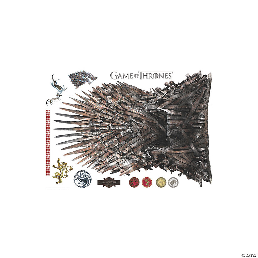 RoomMates Game Of Thrones The Iron Throne Xl Giant Peel & Stick Wall Decals Image